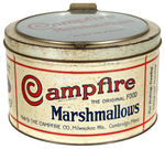 “CAMPFIRE MARSHMALLOWS” STORE DISPLAY TIN.