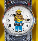 “SMOKEY BEAR WRIST WATCH” BY BRADLEY TIME IN CASE.