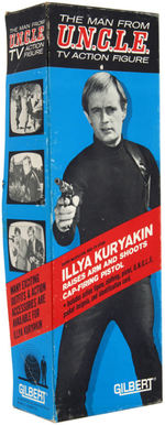 "THE MAN FROM U.N.C.L.E. - ILLYA KURYAKIN" BOXED GILBERT ACTION FIGURE.