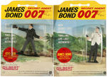 "JAMES BOND SECRET AGENT 007" GILBERT CARDED FIGURE SET.