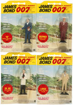 "JAMES BOND SECRET AGENT 007" GILBERT CARDED FIGURE SET.