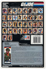 "G.I. JOE - A REAL AMERICAN HERO" 1988 CARDED ACTION FIGURE LOT OF SEVEN.