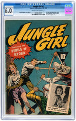 "JUNGLE GIRL" #1 FALL 1942 CGC 6.0 FINE.