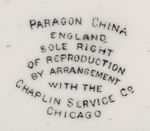 CHARLIE CHAPLIN PARAGON CHINA LOT.