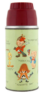 "PORKY'S LUNCH WAGON" METAL DOME LUNCHBOX WITH THERMOS.