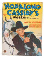 "HOPALONG CASSIDY'S WESTERN MAGAZINE" PAIR OF ONLY TWO PULPS PUBLISHED.