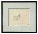 TWO-GUN MICKEY FRAMED PRODUCTION DRAWING FEATURING MICKEY MOUSE.