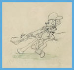 TWO-GUN MICKEY FRAMED PRODUCTION DRAWING FEATURING MICKEY MOUSE.