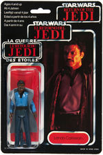 "STAR WARS: RETURN OF THE JEDI - LANDO CALRISSIAN" ACTION FIGURE ON TRI-LOGO CARD.