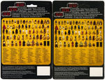 "STAR WARS: RETURN OF THE JEDI - THE EMPEROR & SQUID HEAD" ACTION FIGURE PAIR ON TRI-LOGO CARDS.