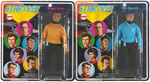 “STAR TREK” MEGO ACTION FIGURES OF CREW AND KLINGON LOT OF FIVE.