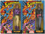 "SUPERMAN" LARGE SIZE BOXED MEGO FIGURE SET OF FOUR.