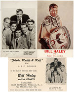 "BILL HALEY AND HIS COMETS" CARD TRIO.