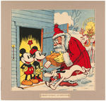 MICKEY & MINNIE MOUSE WITH SANTA CLAUS EDUCATIONAL SERIES PICTURE.