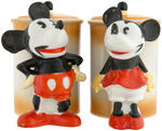 MICKEY & MINNIE MOUSE CHINA JAM JAR PAIR IN MAW OF LONDON STYLE.