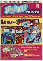 BATMAN & SUPERMAN "SPARKLE PAINTS" BOXED KENNER PAINT SET.