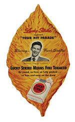 FRANK SINATRA LUCKY STRIKE FAN/SHEET MUSIC/RESTAURANT CARD.