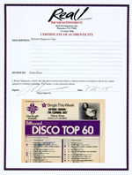 DIANA ROSS SIGNED "BILLBOARD DISCO TOP 60" CHART PAGE.