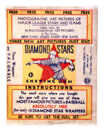 "DIAMOND STARS CHEWING GUM" WRAPPER.