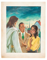 “THE MESSAGE” RELIGIOUS MAGAZINE ORIGINAL COVER PAINTING.