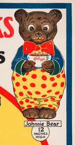 "KELLLOGG’S GOLDILOCKS AND THE THREE BEARS”  PREMIUM DOLLS STORE SIGN.