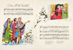 "SING WITH KING AT CHRISTMAS" KING FEATURES COMIC CHARACTER CHRISTMAS MUSIC BOOK.