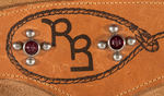 ROY ROGERS "RR" LEATHER CHAPS.