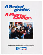 CLINTON/GORE 1992-1996 LABOR ISSUED GROUP OF 6 CAMPAIGN POSTERS.