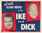 "IKE AND DICK" PAIR OF 1952 SMALL JUGATE POSTERS.