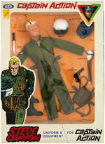 "CAPTAIN ACTION - STEVE CANYON UNIFORM & EQUIPMENT" BOXED SET.