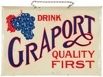 "DRINK GRAPORT QUALITY FIRST" EARLY SODA SIGN.