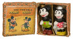 "THE TWO PALS MICKEY/MINNIE MOUSE" BOXED BISQUE SET.