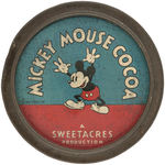 "MICKEY MOUSE COCOA" AUSTRALIAN TIN CONTAINER.