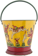 CIRCUS ANIMALS SAND PAIL.