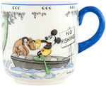 MICKEY MOUSE & PLUTO RARE PARAGON CHINA MUG GIVEN AS CHRISTMAS GIFT BY HRH THE DUCHESS OF YORK.