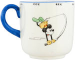 MICKEY MOUSE & PLUTO RARE PARAGON CHINA MUG GIVEN AS CHRISTMAS GIFT BY HRH THE DUCHESS OF YORK.