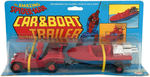 "THE AMAZING SPIDER-MAN CAR & BOAT WITH TRAILER" CARDED SET.