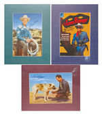 COWBOY STARS AUTOGRAPHED COMIC BOOK COVERS.