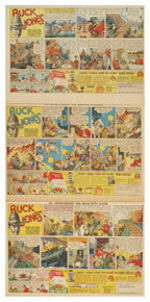 BUCK JONES SUNDAY FUNNIES WITH GRAPE-NUTS PREMIUM ADS WITH ORDER FORMS.