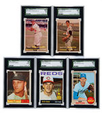 TOPPS BASEBALL LEGENDS SGC CARD LOT.