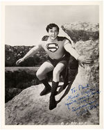 SUPERMAN KIRK ALYN SIGNED PHOTO TRIO.