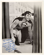 SUPERMAN KIRK ALYN SIGNED PHOTO TRIO.