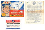 CAPTAIN MIDNIGHT "SECRET SQUADRON 1955-56" KIT WITH BADGE/DECODER.