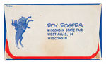 “ROY ROGERS” 1958 STATE FAIR PERSONAL APPEARANCE FLYER & ENVELOPE.