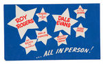 “ROY ROGERS” 1958 STATE FAIR PERSONAL APPEARANCE FLYER & ENVELOPE.