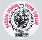 1974 ELTON JOHN TOUR BUTTON.