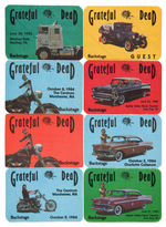 "GRATEFUL DEAD" BACKSTAGE PASSES LOT WITH TRANSPORTATION THEMES.