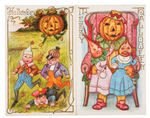 WHITNEY AND OTHERS- SIX  EMBOSSED HALLOWEEN POSTCARDS.