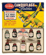 "TESTORS CAMOUFLAGE FINISHES/OFFICIAL U.S. ARMY AIR CORPS COLORS" PAINT SET.