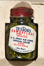 "TESTORS CAMOUFLAGE FINISHES/OFFICIAL U.S. ARMY AIR CORPS COLORS" PAINT SET.